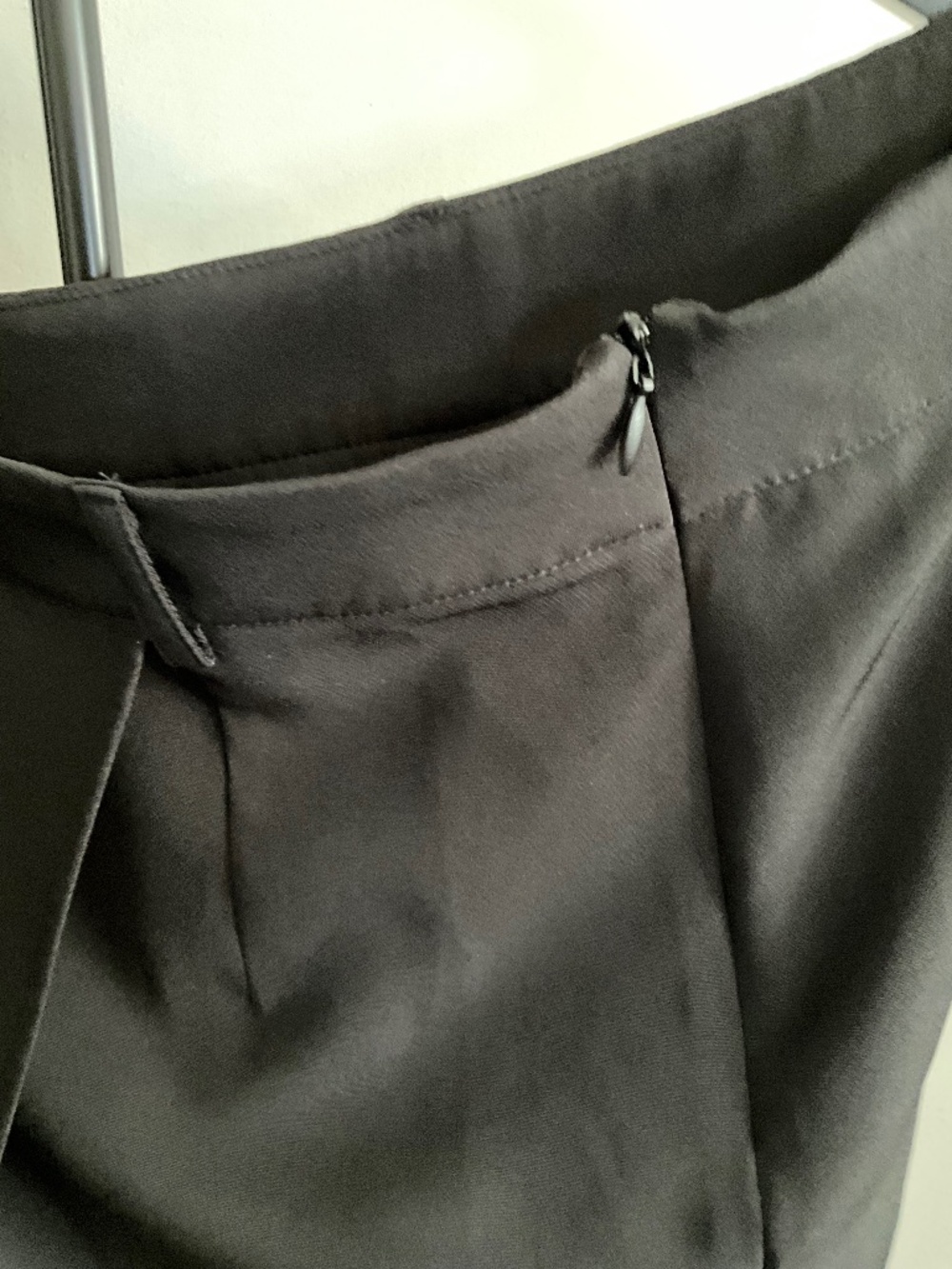 Chic Black Asymmetrical Wrap Mini Skort – Size Small